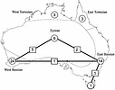 Map of Australia with distribution of Hyptiogastrinae